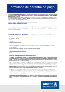 Pre-authorization Form - Allianz Worldwide Care