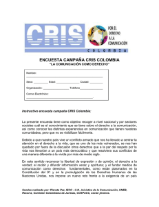 Encuesta CRIS Colombia