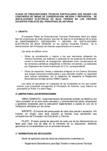 PLIEGO  DE  PRESCRIPCIONES  TÉCNICAS  PARTICULARES ... CONCURSOS  DE  OBRAS  DE  CONSERVACIÓN, ...