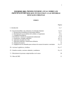 INFORME 2002: LOS PRINCIPALES HECHOS QUE