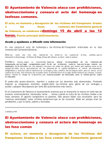 El Ayuntamiento de Valencia ataca con prohibiciones