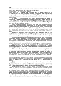 3.512 “MENDEZ HORACIO EZEQUIEL C/ VOLQUETES UROM S.H. INTEGRADA POR 19/12/2012,