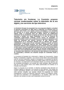 Televisión  sin  fronteras:  La  Comisión ... normas  modernizadas  sobre  la  televisión ...