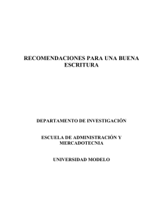 LA BUENA REDACCIÓN - Páginas Personales UNAM