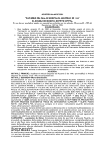 ACUERDO No.48 DE 2001 EL CONCEJO DE BOGOTA, DISTRITO CAPITAL,