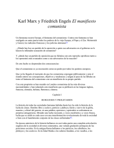 Karl Marx y Friedrich Engels El manifiesto comunista