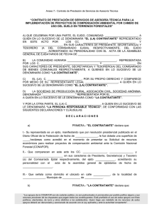 Anexo 7.- Contrato de Prestación de Servicios de Asesoría Técnica