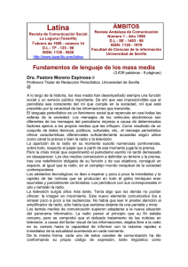 Latina Revista de Comunicación Social La Laguna (Tenerife) F