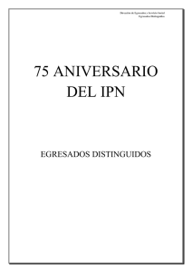 75 ANIVERSARIO DEL IPN  EGRESADOS DISTINGUIDOS