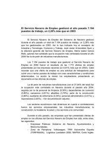 El Gobierno de Navarra gestionó el año pasado 7