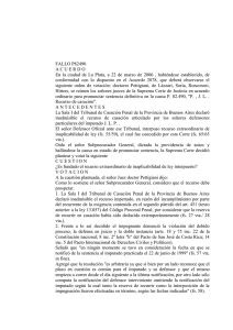 fallo p. 82490 - Defensa Pública de la Provincia de Buenos Aires