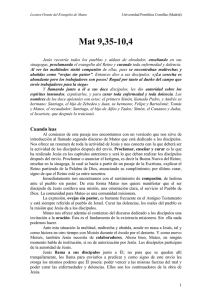 26. Mt 9,35-10,4 (27 nov 08) - Universidad Pontificia Comillas