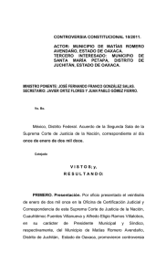 CONTROVERSIA CONSTITUCIONAL 10/2011.  AVENDAÑO, ESTADO DE OAXACA.