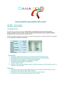 DANAGENE microSPIN DNA KIT Ref. 0607.1 50 extracciones Ref