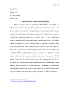 La Estructura de los Cuentos de Jorge Luis Borges por Jennifer