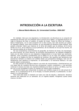 Curso de introducción a la Biblia