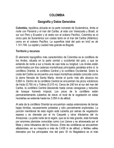 COLOMBIA Geografía y Datos Generales