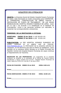 requisitos - Hospital Rosario Pumarejo de Lopez