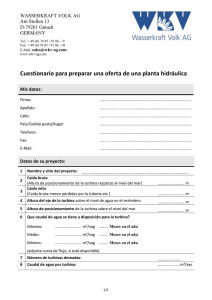 Cuestionario para preparar una oferta de una planta hidráulica D-79261 Gutach
