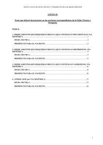 anexo ii - Agencia Española de Medicamentos y Productos Sanitarios