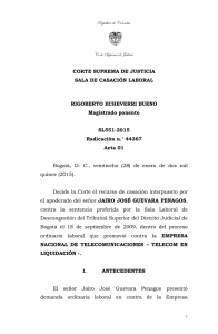 República de Colombia  Corte Suprema de Justicia CORTE SUPREMA DE JUSTICIA