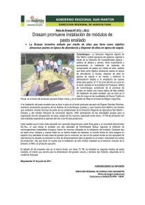 Nota de Prensa Nº 072 – 2011 - Direccion Regional de Agricultura