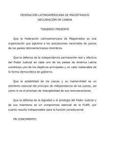 Declaración de Lisboa - Federación Latinoamericana de Magistrados