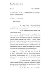 Copia del fallo del juez Recondo sobre la reforma judicial