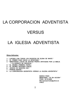 LA CORPORACION ADVENTISTA