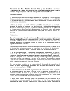 Proposición del Sen. Ricardo Monreal Ávila y los Senadores del
