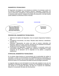 DIAGNÓSTICO TECNOLÓGICO