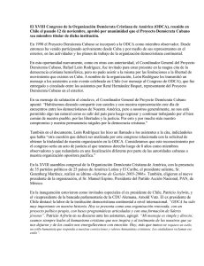 Nota de Prensa. Congreso ODCA.
