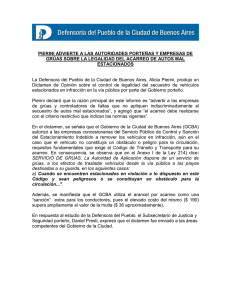 Pierini advierte a las autoridades porteñas y empresas de grúas