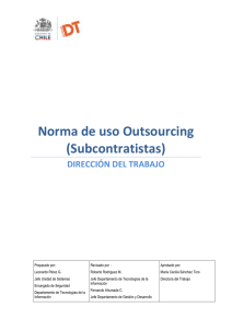 Norma de uso Outsourcing (Subcontratistas)