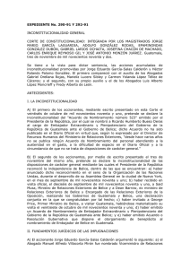 EXPEDIENTE No. 290-91 Y 292-91 INCONSTITUCIONALIDAD