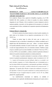 SENTENCIA N° CAUSA N° 38 - Asociación Argentina de Derecho