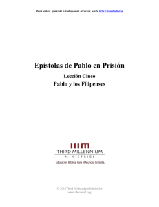 Paul`s Prison Epistles - Third Millennium Spanish
