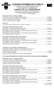 Boletín 1582 FILMICOS ACTUALIZACION - NOVIEMBRE 2008