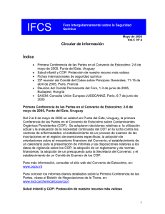 IFCS Circular de información  Índice