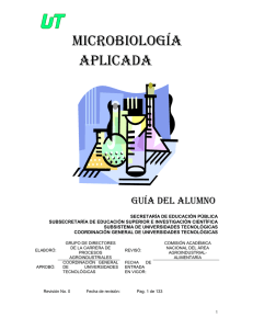 MICROBIOLOGIA APLICADA - Universidad Tecnológica de la