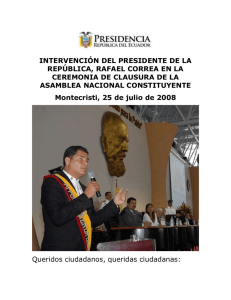 2008-07-25-Intervención-Presidencial-Clausura