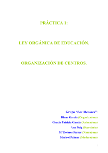 TEMA 1: LEY ORGÁNICA DE EDUCACIÓN