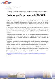 CEPAL destaca gestión de compra de RECOPE