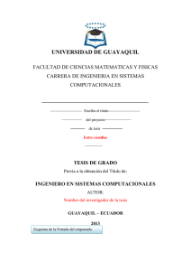 GUÍA PARA LA - CISC - Universidad de Guayaquil