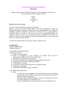 HIGIENE - Enfermería Cuidados Críticos Pediátricos y Neonatales