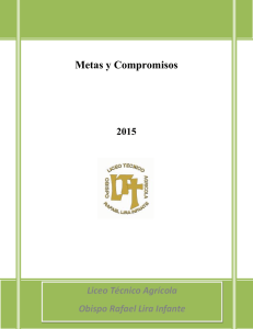 Metas y Compromisos 2015 - Liceo Técnico Agrícola Obispo Rafael