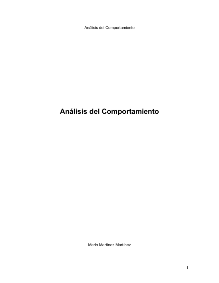 Practicar El An Lisis Del Comportamiento