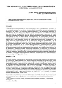 análisis critico de los factores que afectan la competitividad de las