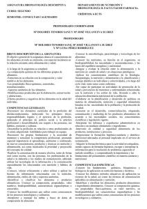 Bromatología Descriptiva - Universidad Complutense de Madrid
