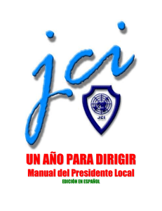 UN AÑO PARA DIRIGIR - Junior Chamber International